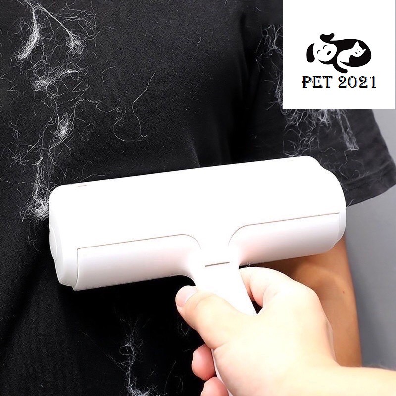 Cây Lăn Lông Dành Cho Chó Mèo-Lăn Tĩnh Điện Hút Lông Thú Cưng Làm Sạch Giường Chăn Đệm Sofa