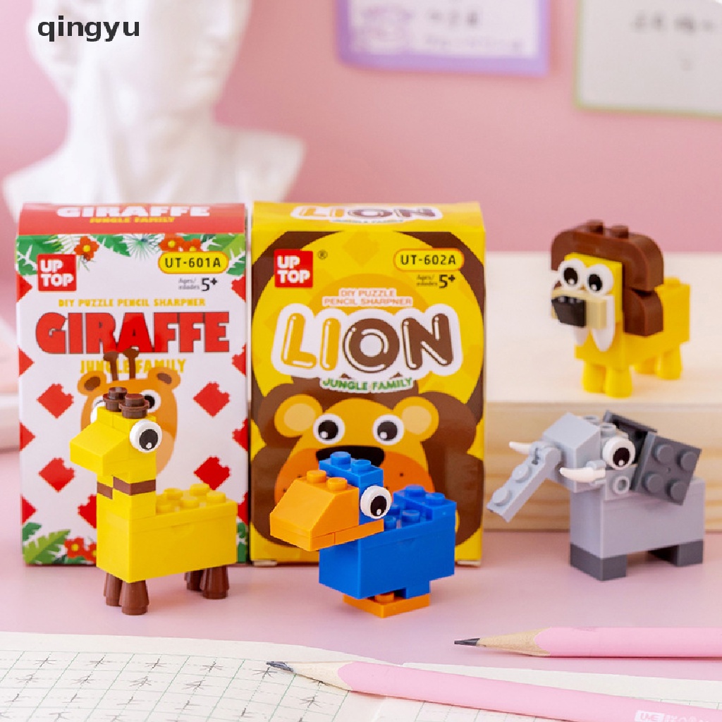 Đồ Chuốt Bút Chì Xếp Hình Hoạt Hình DIY Sáng Tạo Cho Học Sinh