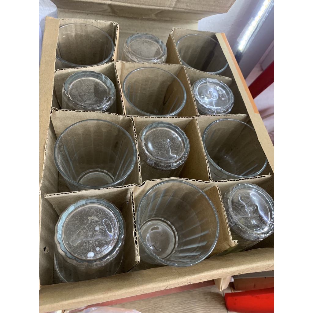 bô 12 cốc 280ml uống trà đá nhân trần cafe