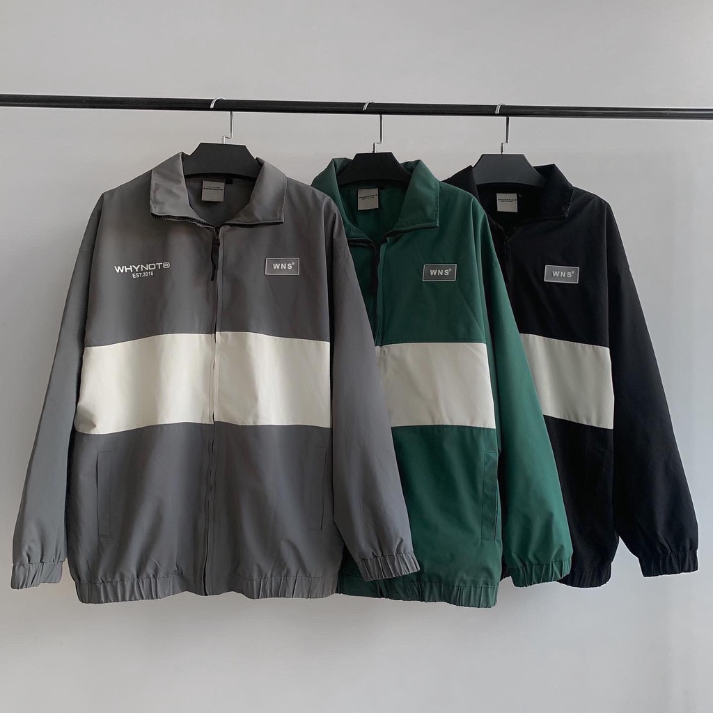 WNS STRIPED JACKET - Áo khoác gió phối màu chính hãng