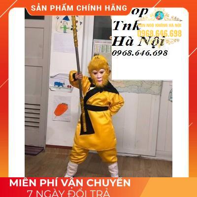 QUẦN ÁO HÓA TRANG TÔN NGỘ KHÔNG TRẺ EM MÀU VÀNG
