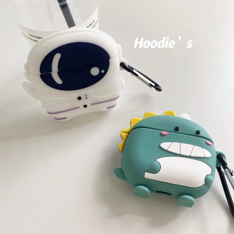 Vỏ Bảo Vệ Hộp Sạc Tai nghe không dây Realme Buds Air 3 Bằng Silicon Hình Phi Hành Gia Hoạt Hình Chống Rơi