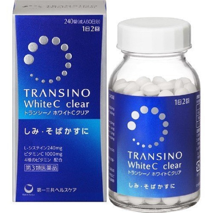 Viên uống Transino trắng da mờ nám tàn nhang Nhật bản nội địa 4987107627667