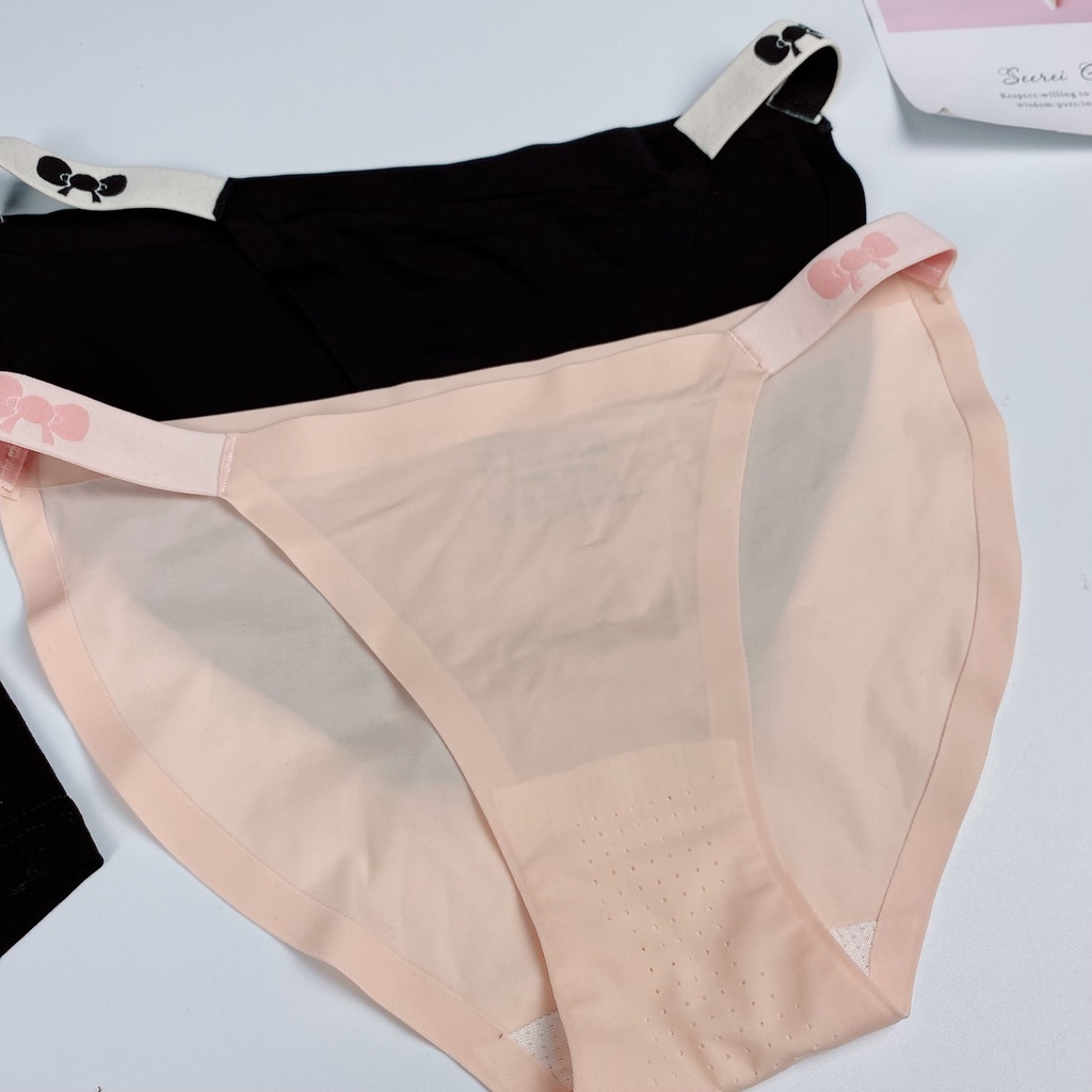 Quần Lót Đôi - Quần Lót Nữ Nam Cotton Su Cao Cấp Hình Nơ  S96 &amp; S93