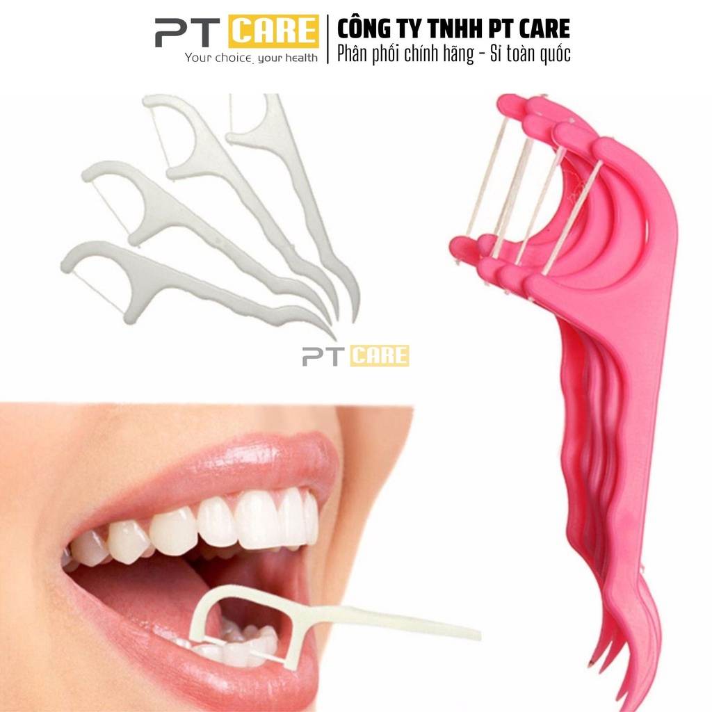 PT CARE I Tăm Chỉ Kẽ Răng Trẻ Em OKAMURA – Bịch 50 Cây