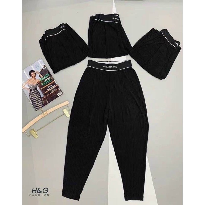 Quần baggy cạp chữ 17DEC, quần bom nhăn cạp chun chất tăm mát cho nữ | BigBuy360 - bigbuy360.vn