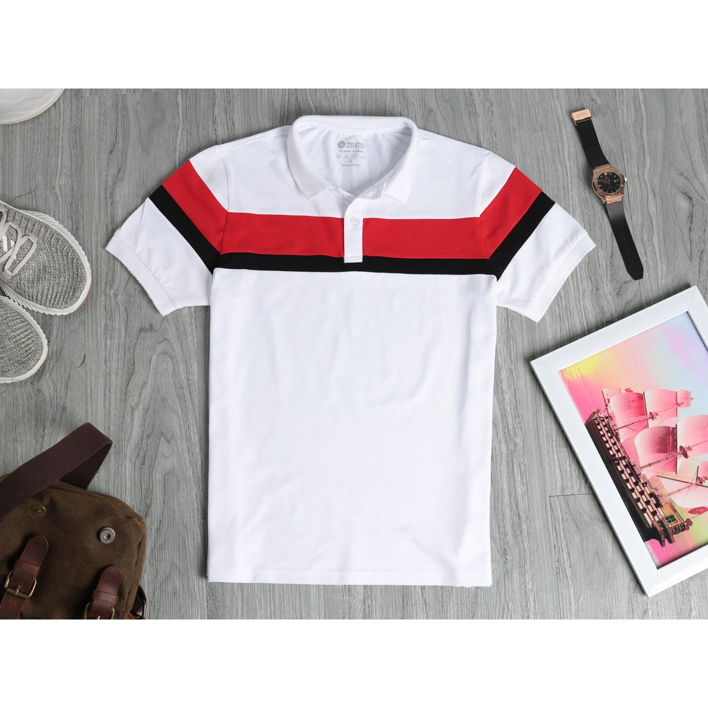 ZENTOMAN - Áo phông polo cao cấp, thoáng mát,họa tiết kẻ thời trang hè 2021 | BigBuy360 - bigbuy360.vn