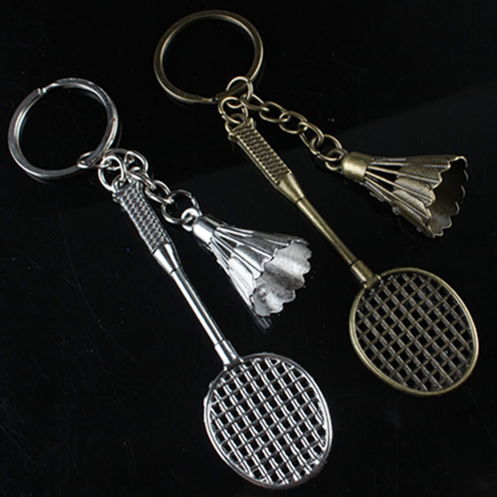 Móc Khóa Hình Quả Cầu Lông Bằng Kim Loại Độc Đáo