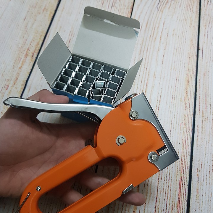 Súng bắn đinh ghim gỗ 8mm + 10000 ghim