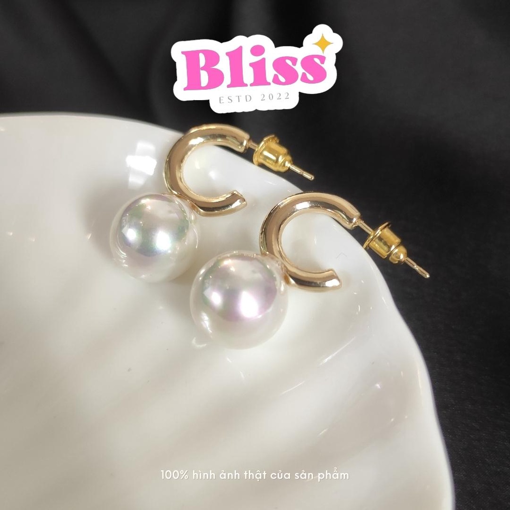 Bông tai, hoa tai layer ngọc tra.i Trendy Bliss Accessories