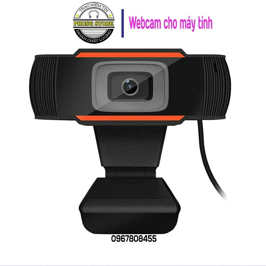 Webcam máy tính HD 720P siêu nét có mic hỗ trợ học online zom zalo - PHONG STORE