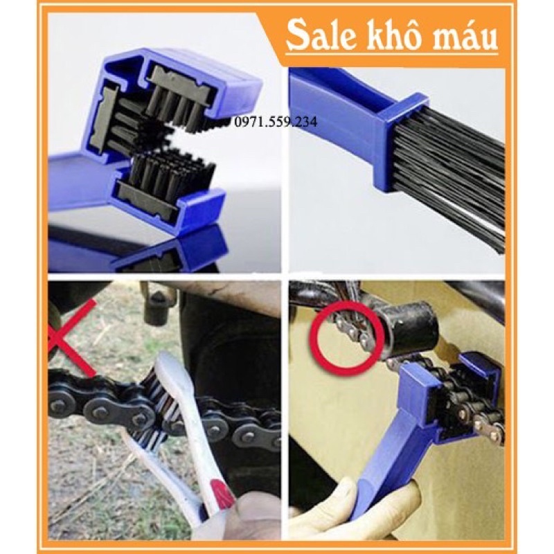 Chổi Rửa Vệ Sinh Nhông Xích Đa Năng Cực Tiện Lợi