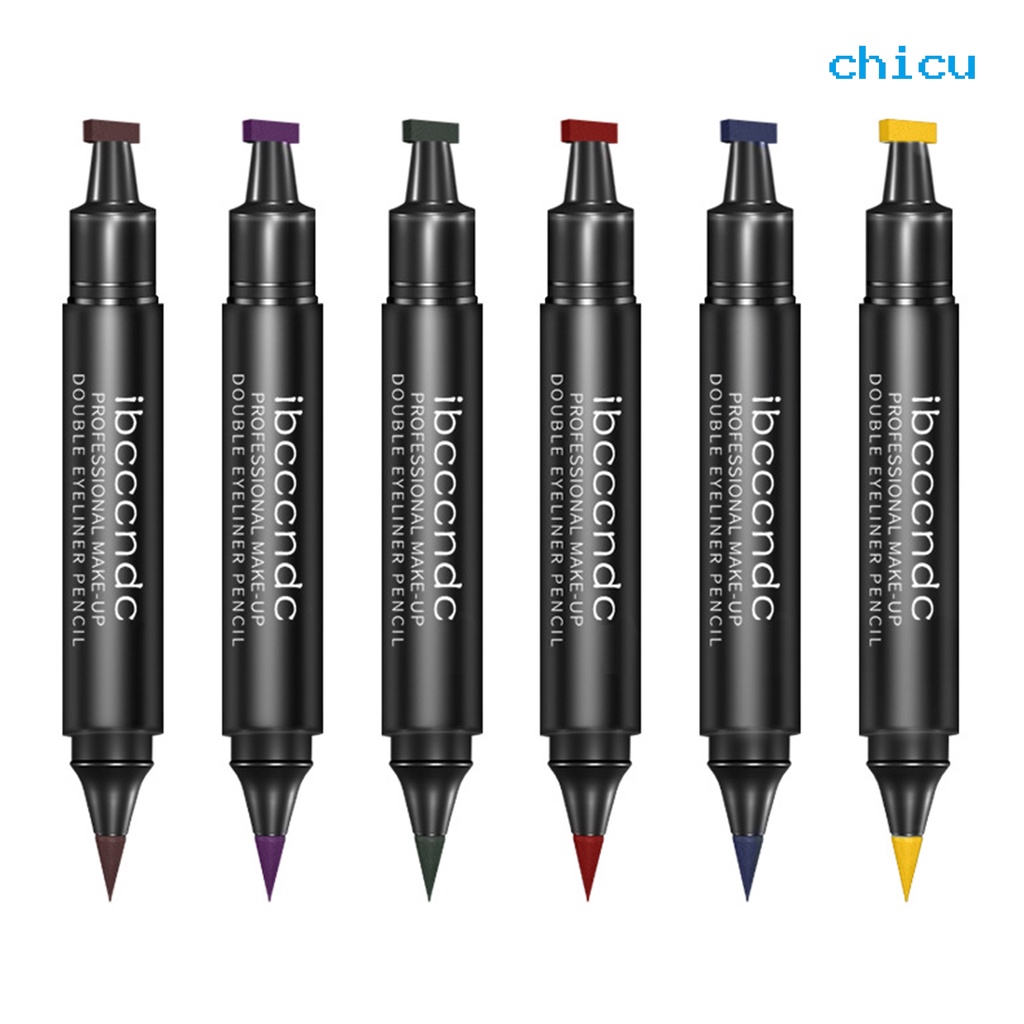 (Hàng Mới Về) Bút Kẻ Mắt Hai Đầu Nhanh Khô Chống Thấm Nước Lâu Trôi