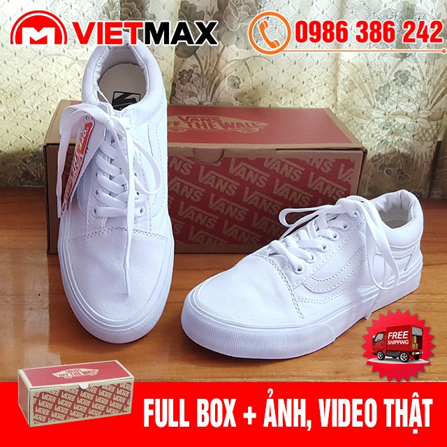 🎁 [FREE SHIP + BOX] Giày Thể Thao Old Skool Trắng Full Hàng Chất Lượng | BigBuy360 - bigbuy360.vn