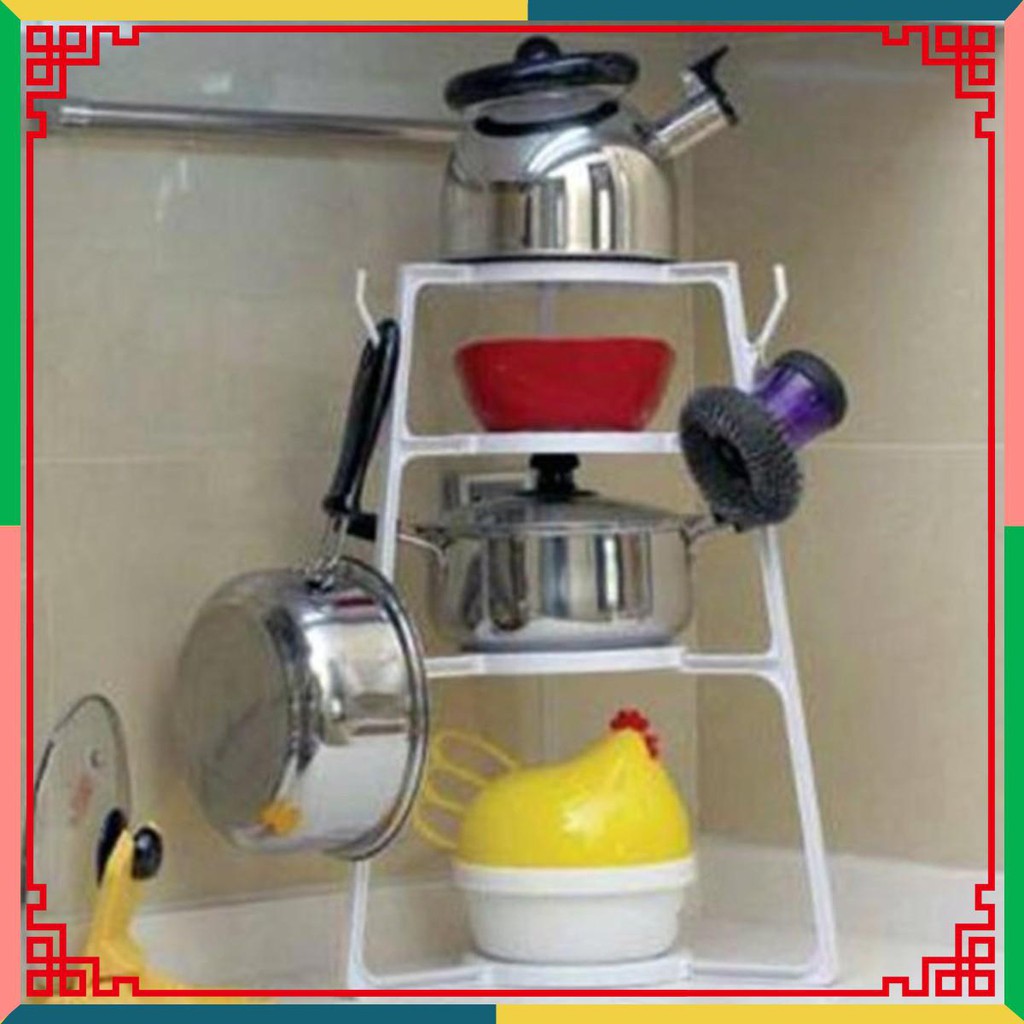 Kệ nhà bếp đựng đồ sắp xếp nồi niêu xoong chảo SMART CHEF [Giá đẳng cấp]