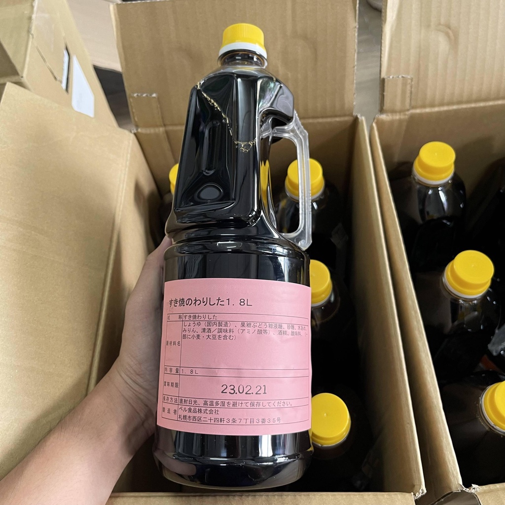 Sốt Sukiyaki chuyên dùng nhà hàng chai lớn 1.8L