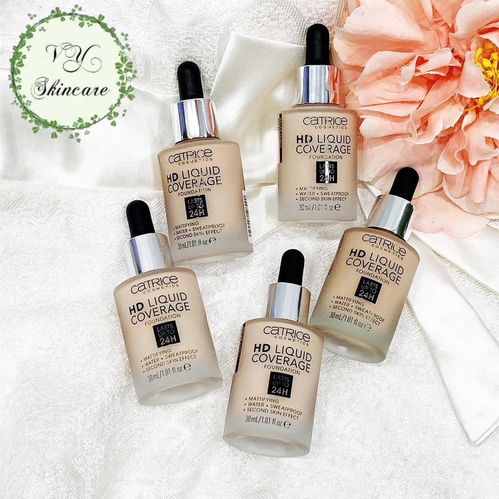 Kem Nền Catrice HD Liquid Coverage 24h 30ml ( Mẫu Mới )