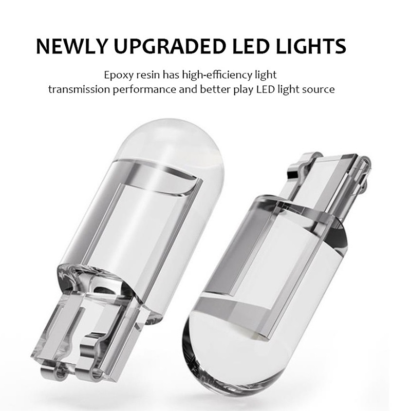 Set 10 Bóng Đèn LED T10 W5W COB 168 194 192 DC 12V Ánh Sáng Trắng Dành Cho Ô Tô