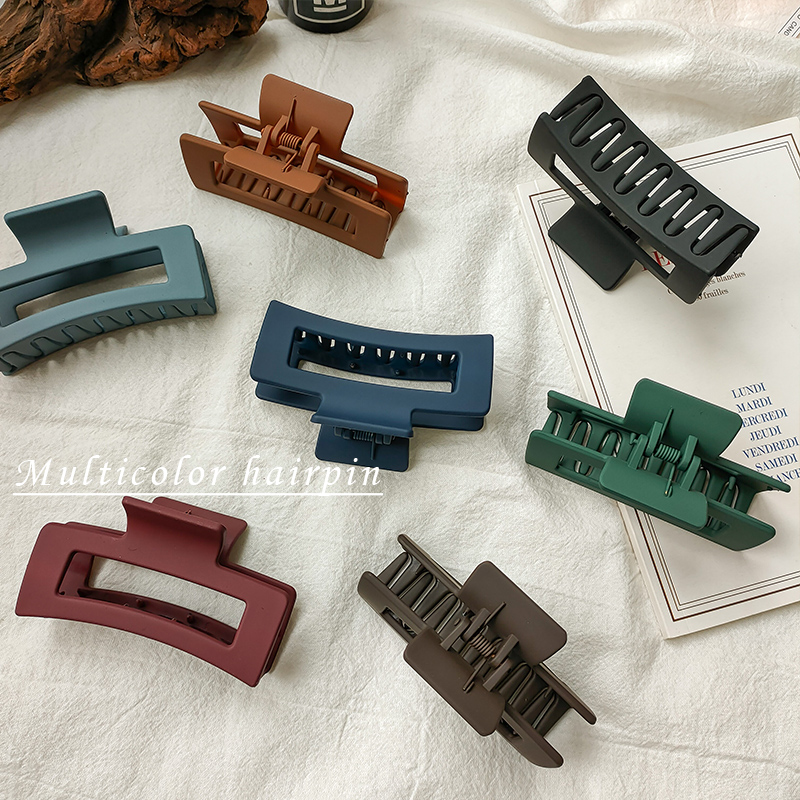 Kẹp Tóc Thiết Kế Màu Trơn Đơn Giản Thời Trang Dành Cho Nữ