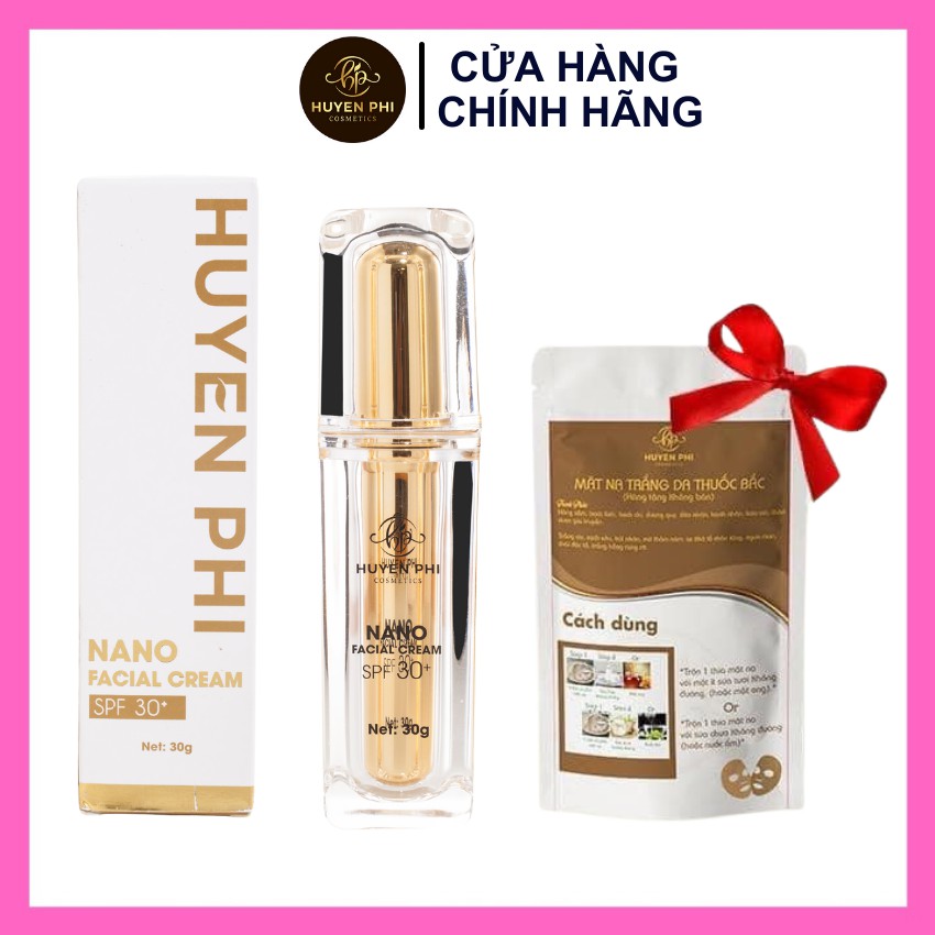 Kem Face Nano Huyền Phi Dưỡng Trắng Căng Bóng Chống Nắng Makeup