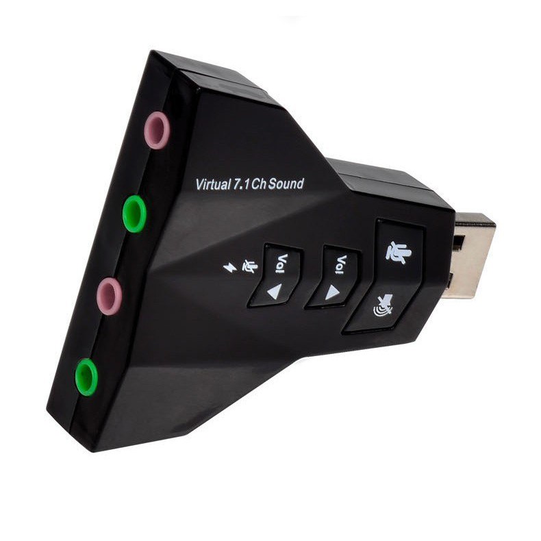 USB ra Sound 3D Virtual 7.1 Phi Thuyền 4 Cổng