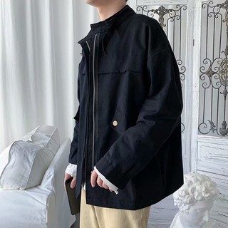 Áo Khoác Cổ Đứng Kiểu Hàn Quốc 3 Màu Lựa Chọn Cho Nam Cỡ M-2Xl