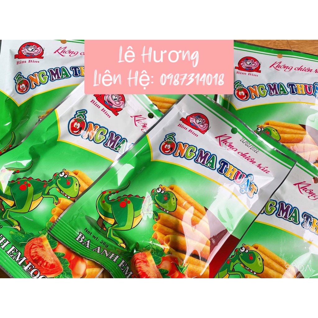 10 gói snack bim bim ống ma thuật giòn tan giá sale