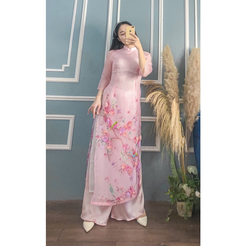 ÁO DÀI HỒNG OANH CÓ QUẦN