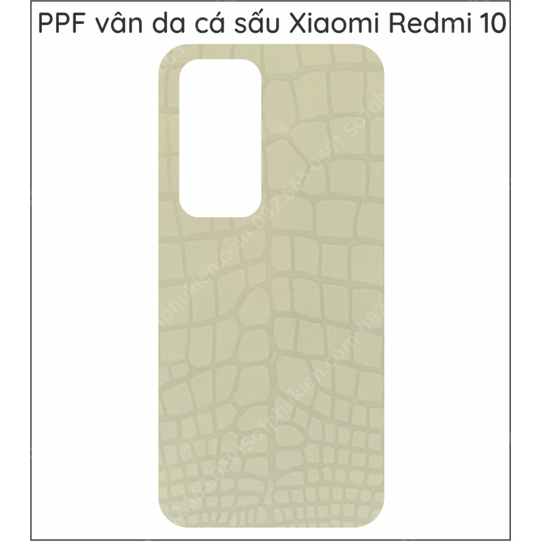 Dán PPF Xiaomi Redmi 10 loại nhám, bóng dành cho màn hình, mặt lưng, full lưng viền