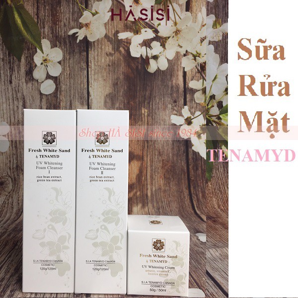Sữa rửa mặt TENAMYD UV Whitening Foam Cleanser I và II 120ml