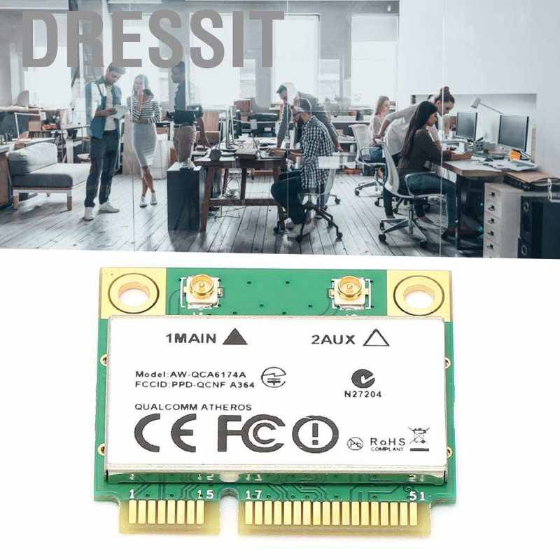 Card Mạng Không Dây Mini Pci-E 2.4 / 5ghz Bluetooth 4.1 Cho Ieee 802.11a / B / G / N / Ac