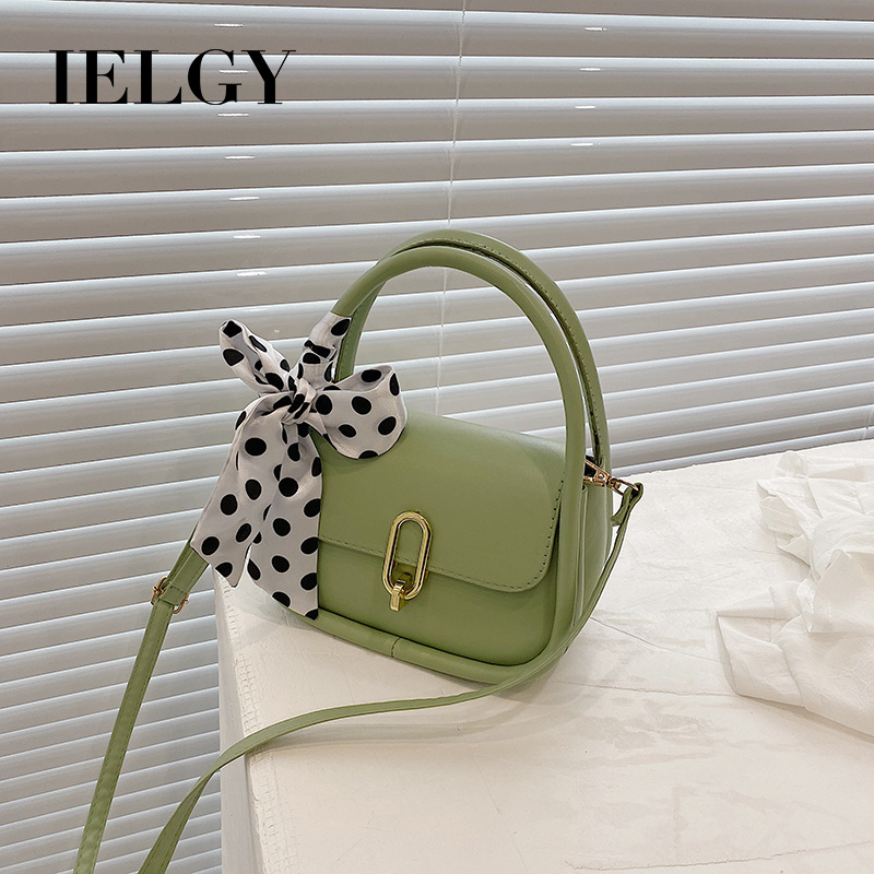 Túi Đeo Chéo Phối Nơ Họa Tiết Chấm Bi Xinh Xắn