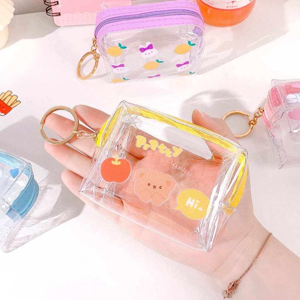 Móc khóa ví mini kute in hình thỏ gấu treo balo móc chìa khóa cực đáng yêu, quà tặng, quà lưu niệm Kho album ảnh AnVy