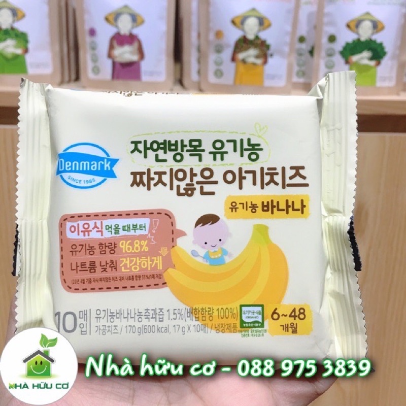 Date: 1/2024 - Phô mai tách muối hữu cơ Hàn Quốc ăn dặm cho bé - Nhà hữu cơ