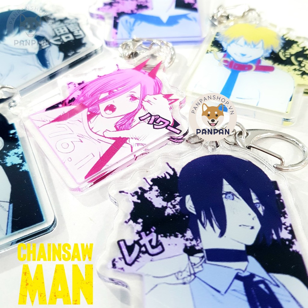 Móc khóa Anime DELUXE Chainsaw Man 7 nhân vật (6cm) Power, Denji, Reze, Makima