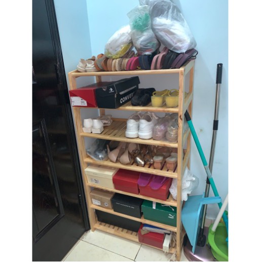 🔥MIỄN SHIP🔥 Kệ Giày Dép Gỗ 8 Tầng Rộng 80cm và 7 Tầng 80cm