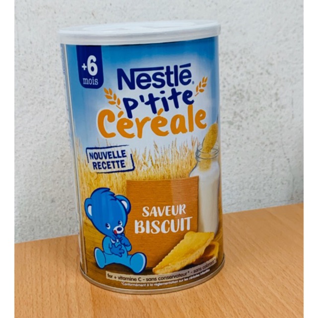 Bột pha sữa Nestle 6M+ vị bánh biscuite loại 400g - Bột lắc sữa Nestle bích quy (mẫu mới)