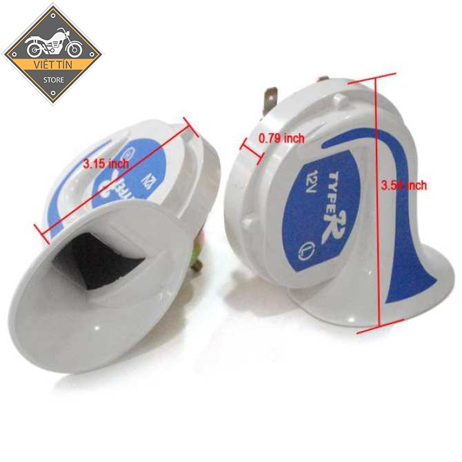 Còi ngân 6 gọng cho ô tô và xe máy A33 bảo hành 1 năm