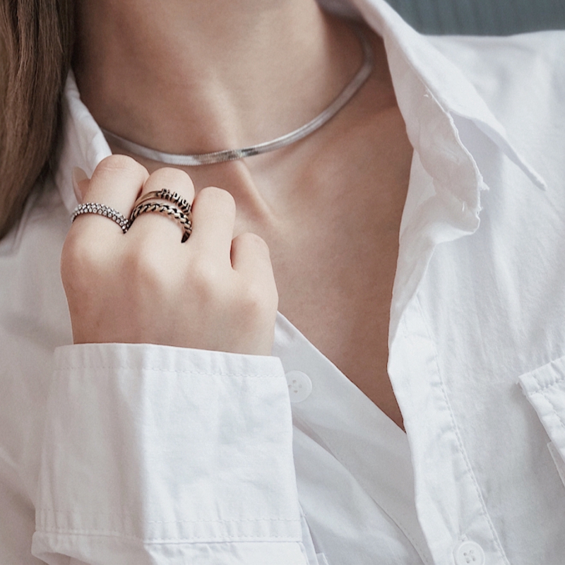 Vòng cổ VNOX mạ vàng/ bạc đơn giản thời trang cho nữ