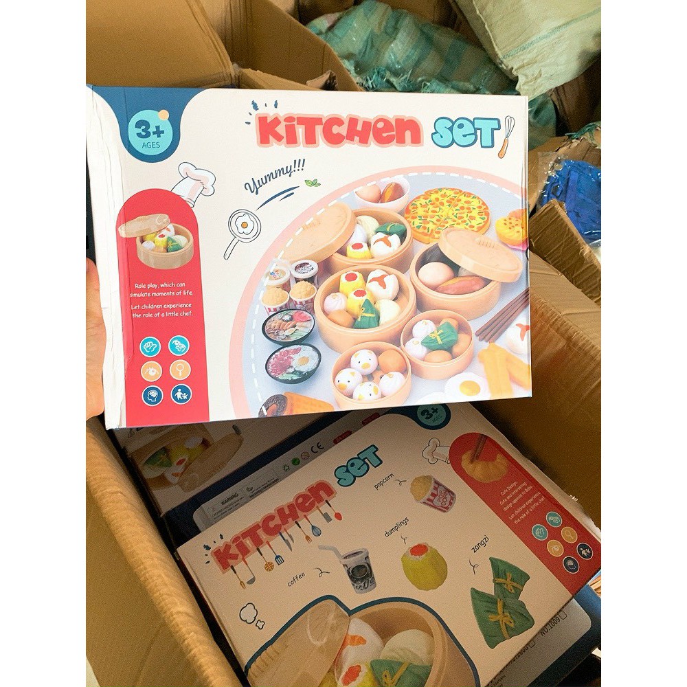 BỘ ĐỒ CHƠI NẤU ĂN 84 CHI TIẾT CHO BÉ YÊU KITCHEN PCS