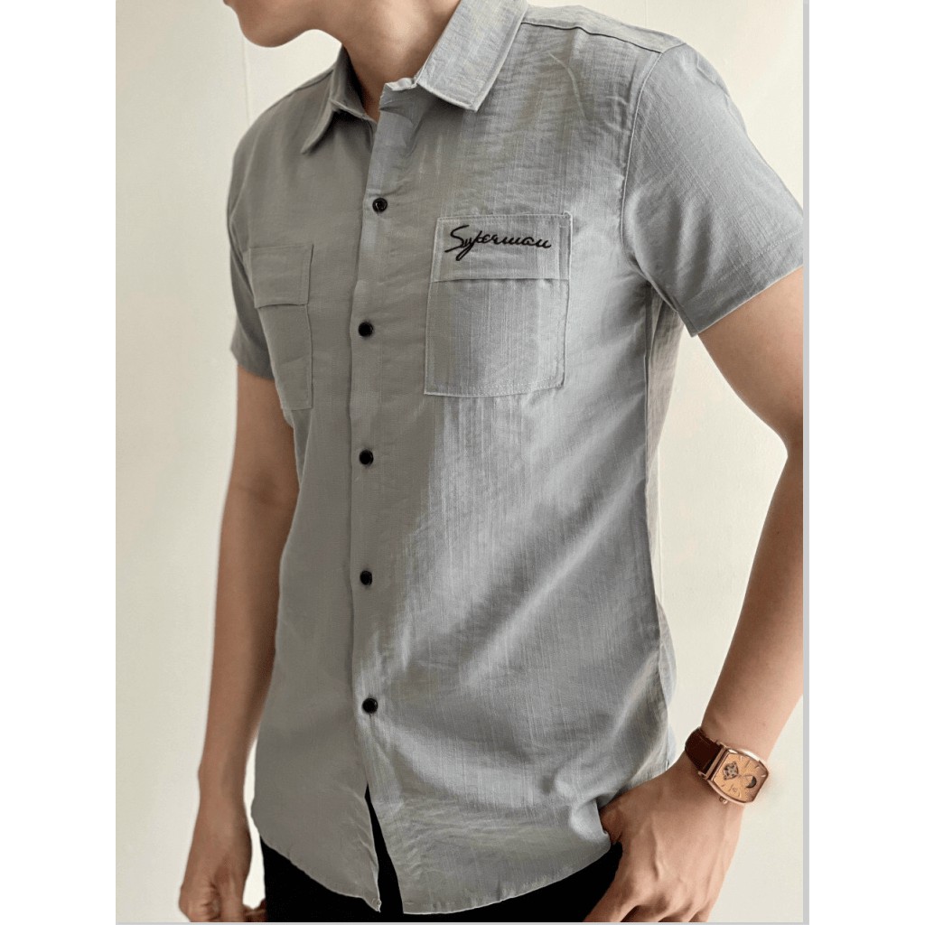 ÁO SƠ MI NAM NGẮN TAY CHẤT ĐŨI CỰC XỊN , SIÊU ĐẸP CHO CÁC BẠN TRẺ HK