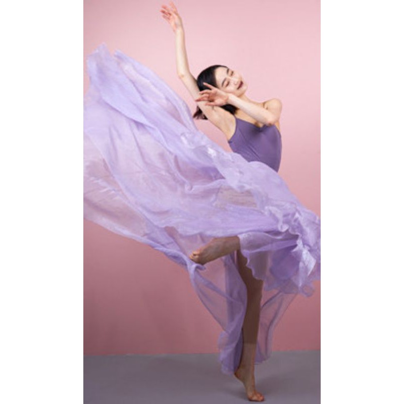 Váy voan 720 độ buộc dây tặng quần váy