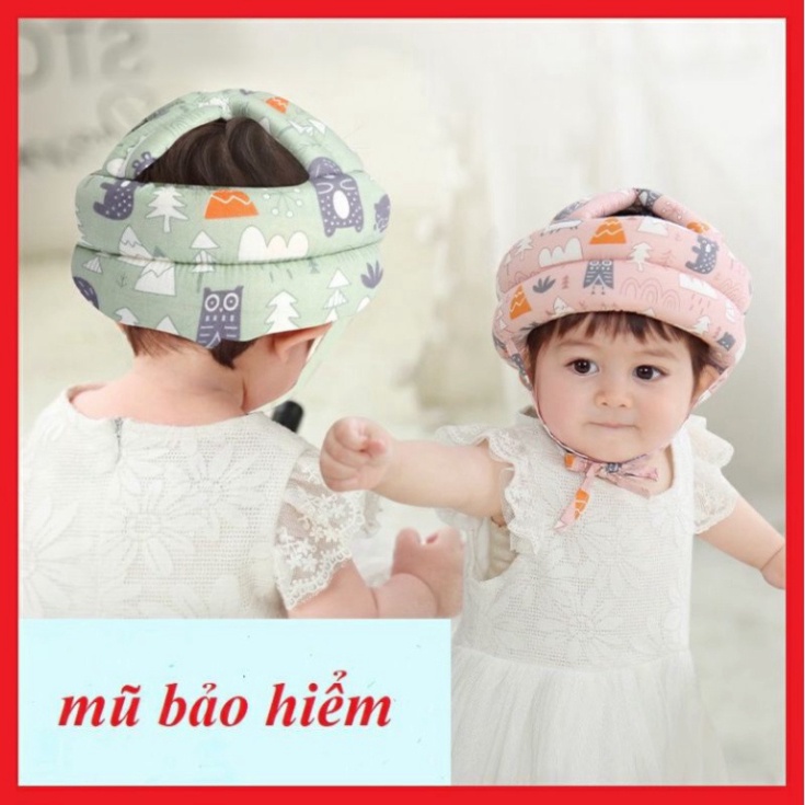 Mũ Bảo Hiểm Cho Bé Tập Ngồi - Tập Đi - NÓN BẢO VỆ ĐẦU EM BÉ BABYJOY MART