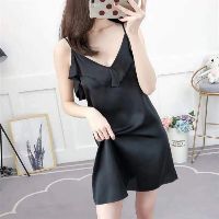 [3 sz ] váy Ngủ sexy đắp bèo phi lụa cao cấp