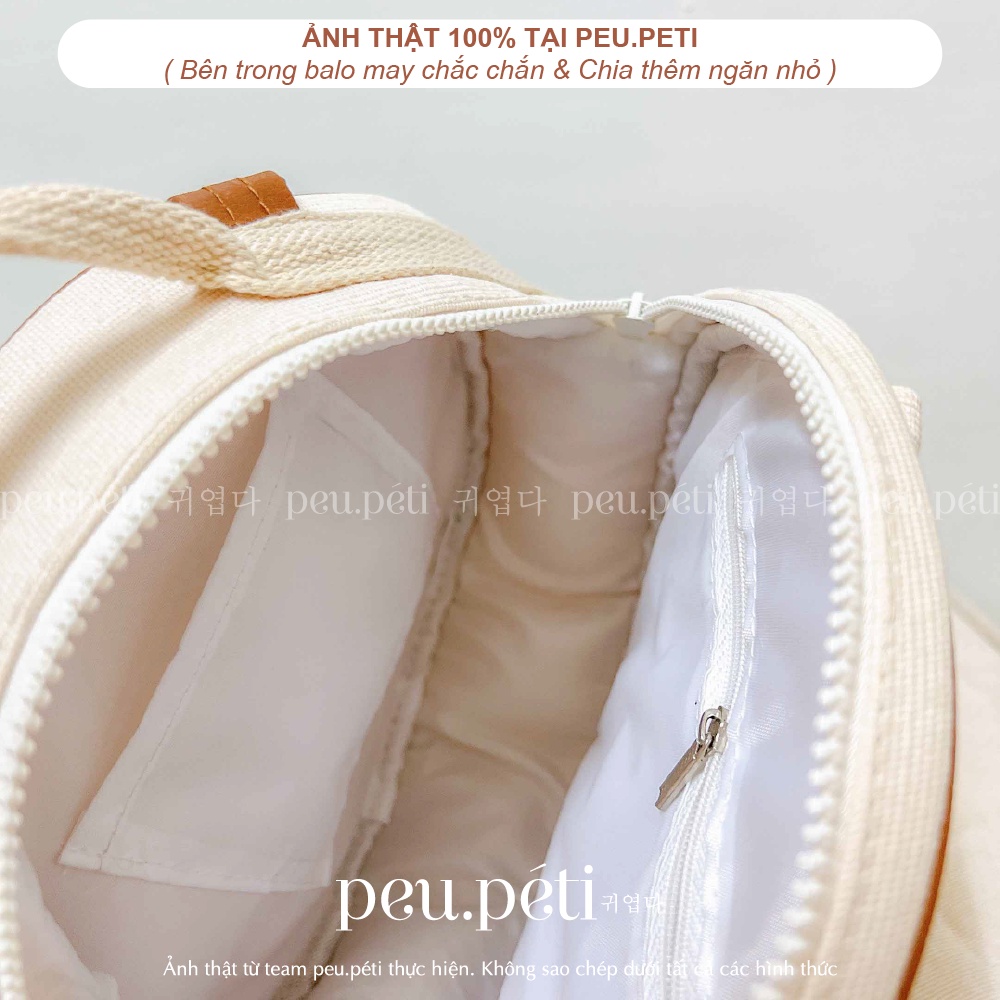 XẢ BALO THÊU TÊN BÉ THEO YÊU CẦU style Hàn giá tốt nhất Sàn- by peu.péti