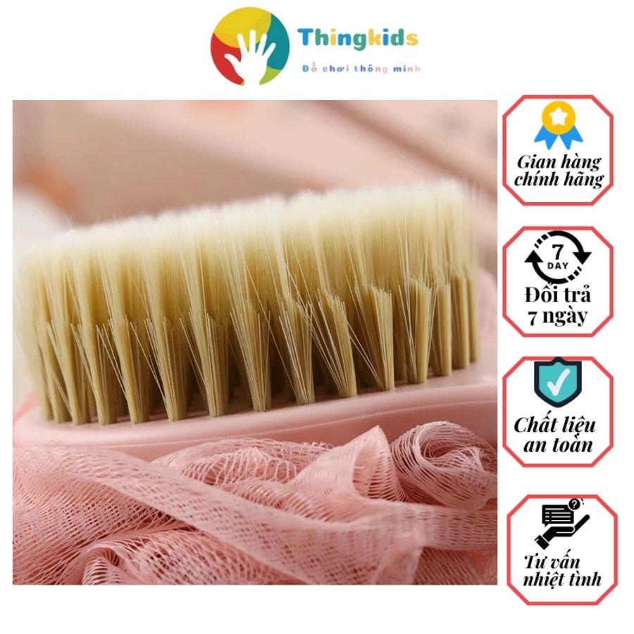 Cây Cọ Tắm Bông Tắm Chà Lưng 2 Mặt - Thingkids