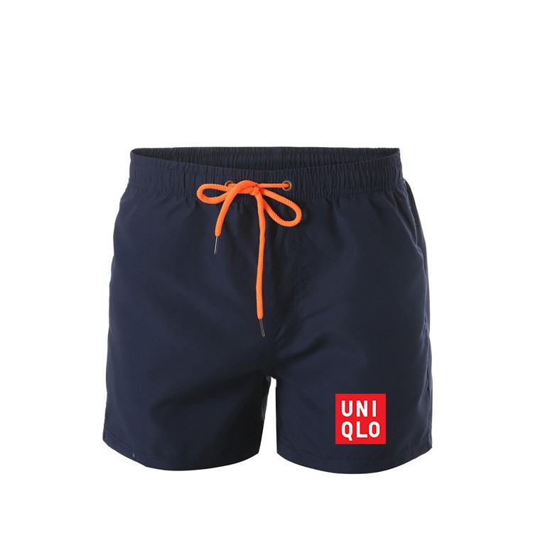 Quần ngắn đi biển in logo Uniqlo thiết kế năng động dành cho nam
