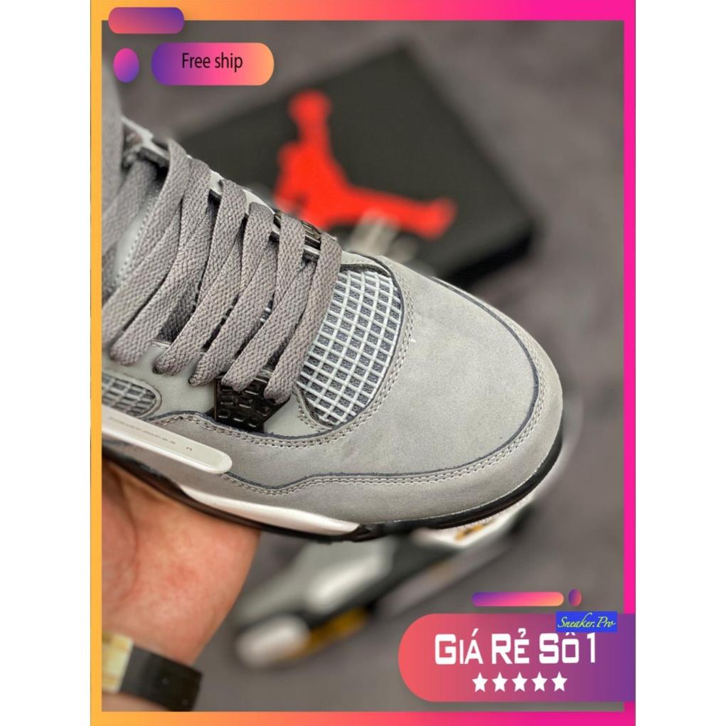 Giày thể thao Air Jordan 4 Retro Cool Grey  hot hit siêu cấp dành cho nam và nữ