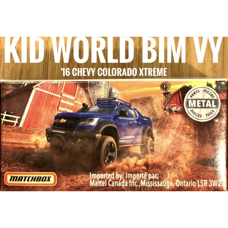 Xe mô hình Matchbox Box '16 Chevy Colorado Xtreme 93/100. Tỷ lệ 1:64.