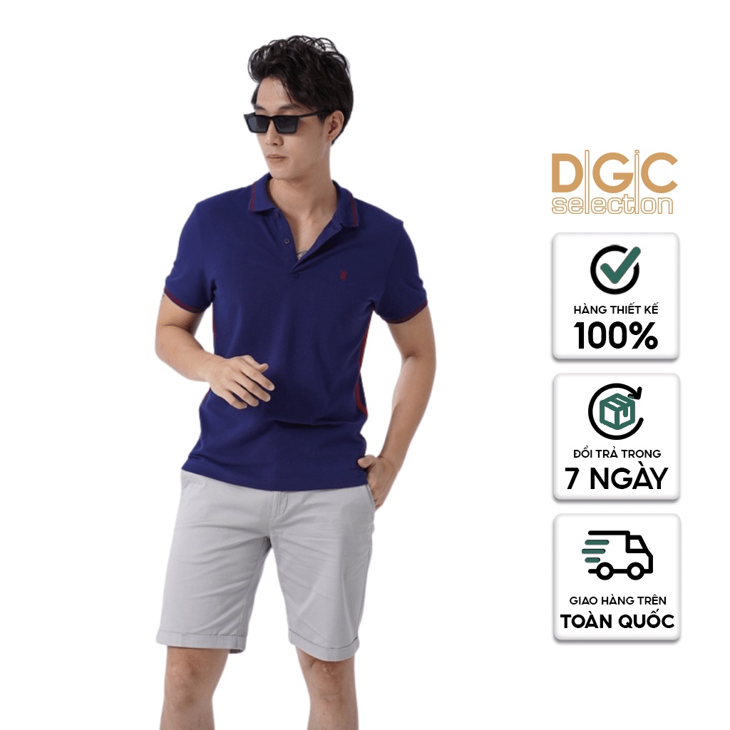 Áo polo nam DGCs kiểu dáng Regular Fit thoải mái năng động, màu sắc nam tính, chất vải mềm mịn cao cấp SAP2005M